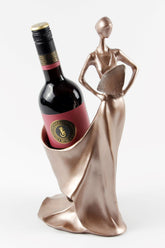 Weinhalter | Weinflaschenhalter | Lady in Gold | Weinflaschenhalter | Weinliebhaber | Rotwein Flaschenständer | Rotwein Flaschenhalter